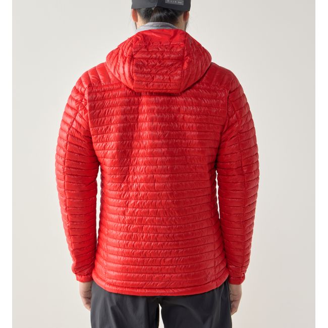 Haglöfs L.I.M Mimic II Hood – Geacă izolată ultraușoară Mimic cu glugă - Roșu Tech Red