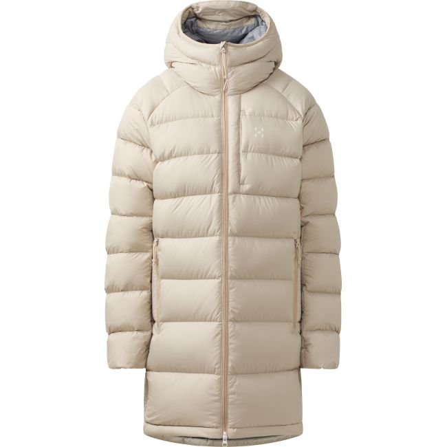 Haglöfs Rosson Down Parka W – Parka din puf - Bej Chalk Beige
