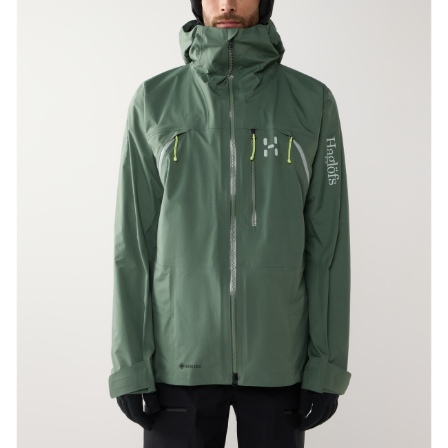 Haglöfs Nallo Touring GTX Jacket – Geacă GORE-TEX pentru tură de schi - Verde Chlorophyll Green