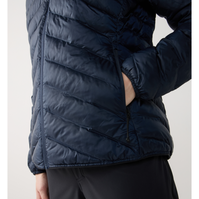 Haglöfs Särna Mimic II Hood W – Geacă izolată Mimic Gold cu glugă - Albastru închis Tarn Blue