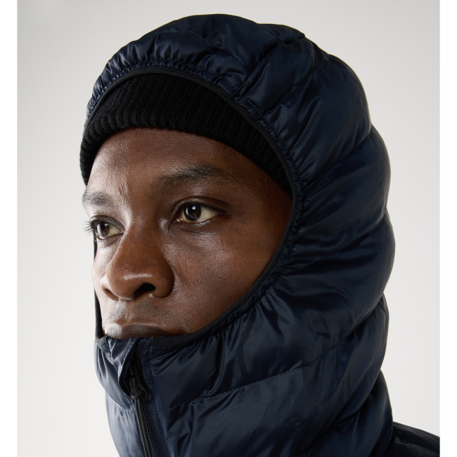 Haglöfs Särna Mimic II Hood – Geacă izolată Mimic Gold cu glugă - Albastru închis Tarn Blue