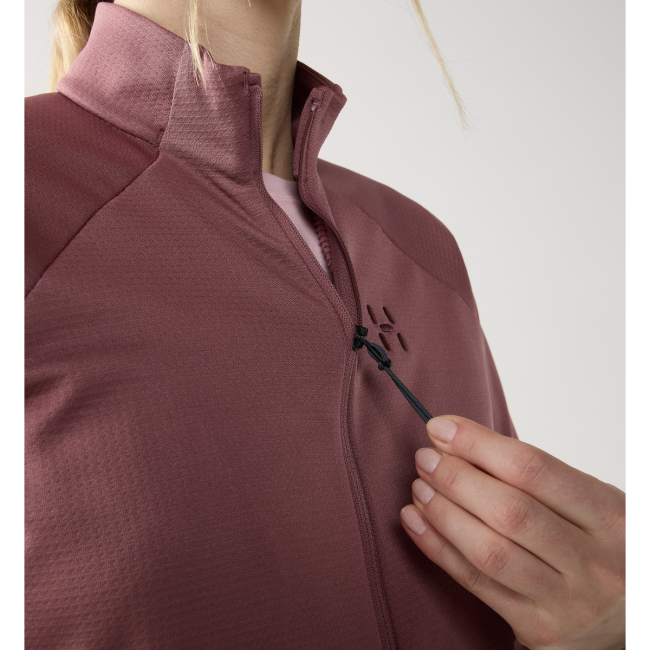 Haglöfs Korp Mid Jacket W – Geacă strat intermediar sport - Roz Misty Mauve