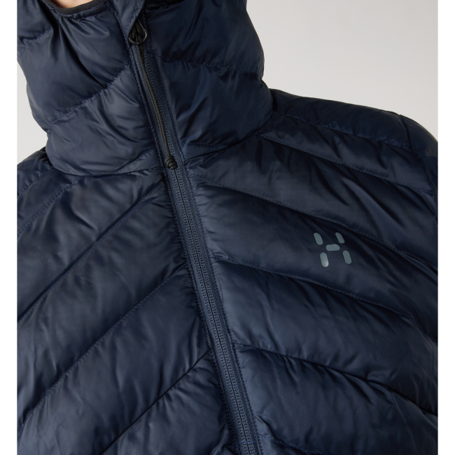 Haglöfs Särna Mimic II Hood W – Geacă izolată Mimic Gold cu glugă - Albastru închis Tarn Blue