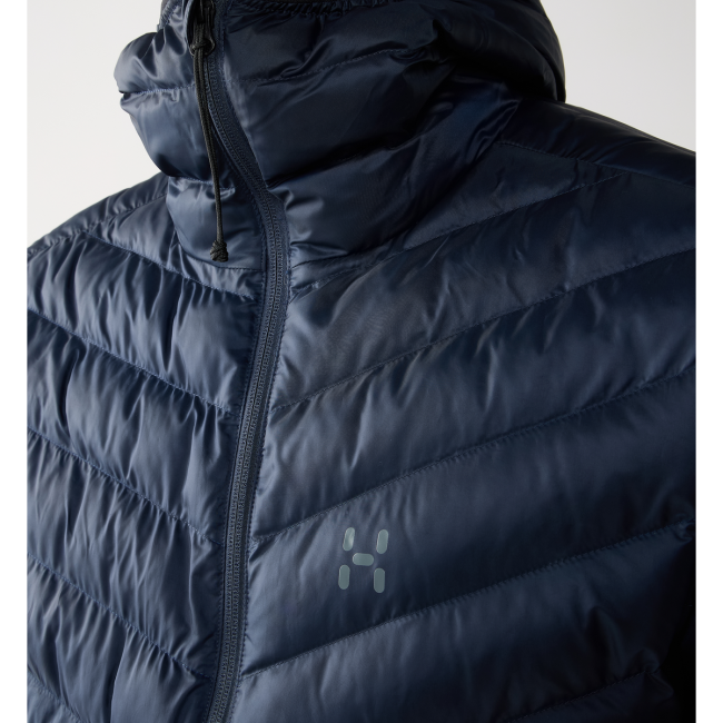 Haglöfs Särna Mimic II Hood – Geacă izolată Mimic Gold cu glugă - Albastru închis Tarn Blue