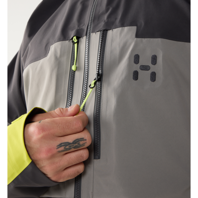 Haglöfs Spitz GTX Pro II Jacket – Geacă GORE-TEX PRO pentru alpinism - Gri Stone Brick/Magnetite