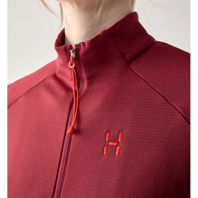 Haglöfs Korp Mid Jacket W – Geacă strat intermediar sport - Roșu Carmine Red