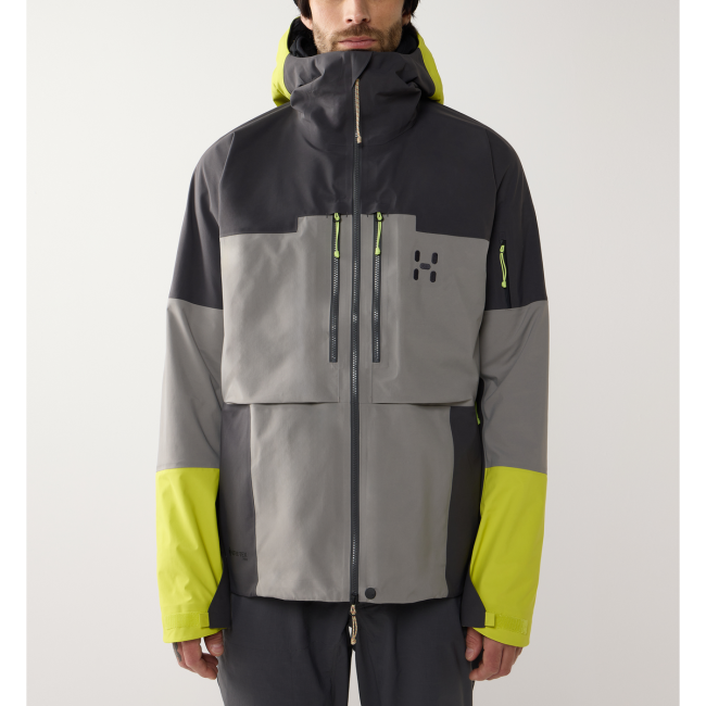 Haglöfs Spitz GTX Pro II Jacket – Geacă GORE-TEX PRO pentru alpinism - Gri Stone Brick/Magnetite