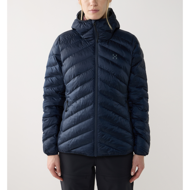 Haglöfs Särna Mimic II Hood W – Geacă izolată Mimic Gold cu glugă - Albastru închis Tarn Blue