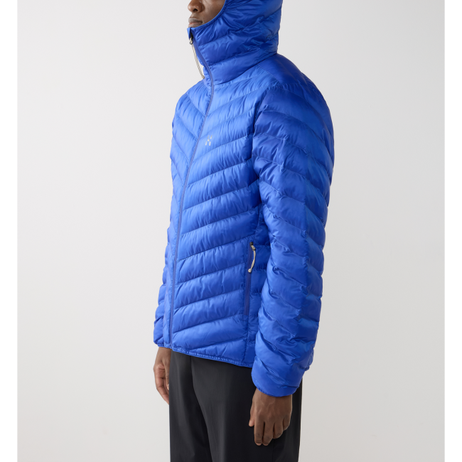 Haglöfs Särna Mimic II Hood – Geacă izolată Mimic Gold cu glugă - Albastru Northern Blue