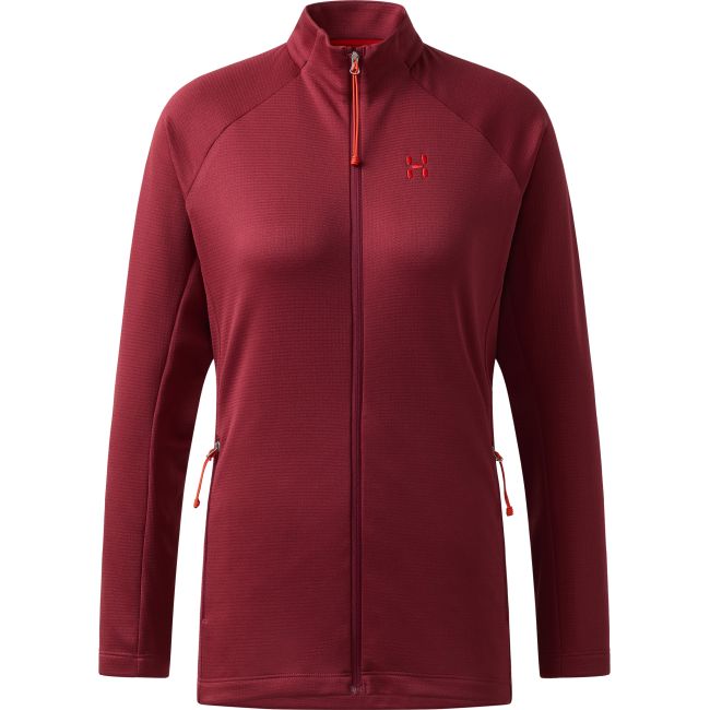 Haglöfs Korp Mid Jacket W – Geacă strat intermediar sport - Roșu Carmine Red