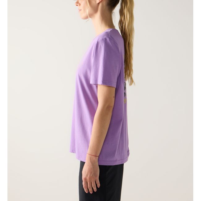 Haglöfs Outsiders Graphic Tee W – Tricou cu imprimeu - Mov Purple Ice
