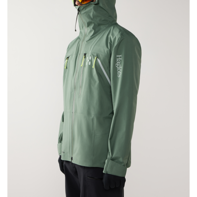 Haglöfs Nallo Touring GTX Jacket – Geacă GORE-TEX pentru tură de schi - Verde Chlorophyll Green