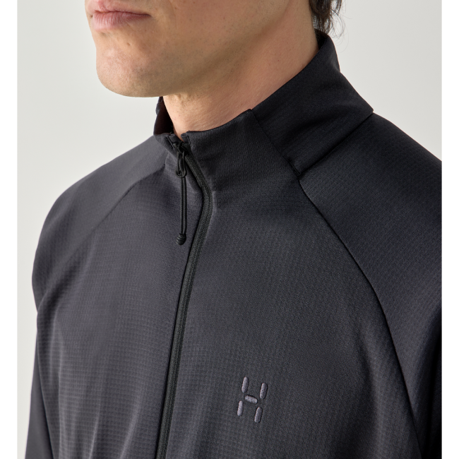 Haglöfs Korp Mid Jacket – Geacă strat intermediar sport - Negru True Black