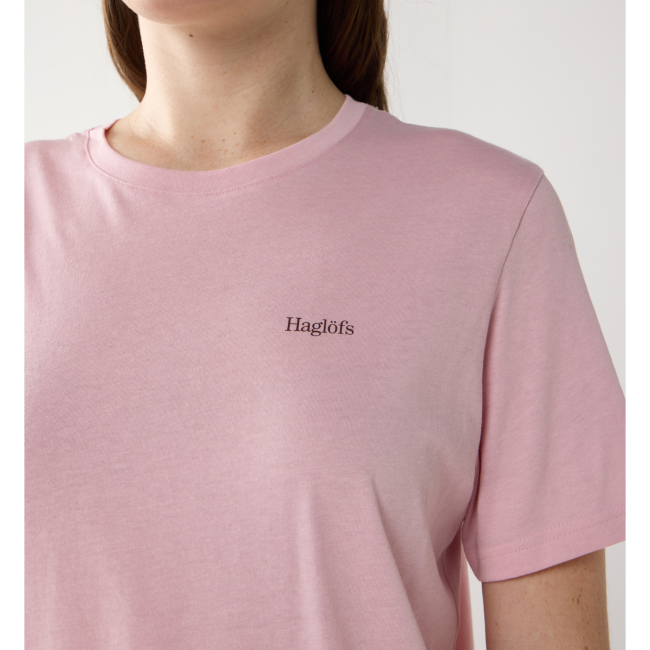 Haglöfs Outsiders Graphic Tee W – Tricou cu imprimeu - Roz Dusty Rose