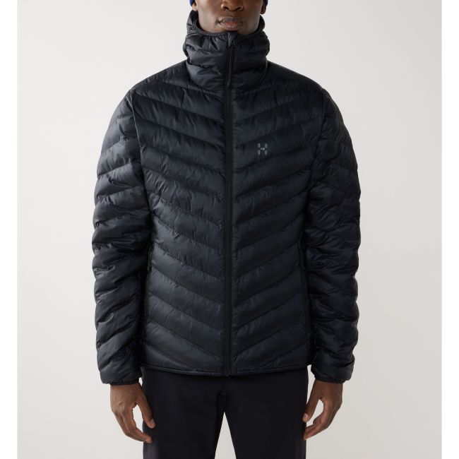 Haglöfs Särna Mimic II Hood – Geacă izolată Mimic Gold cu glugă - Negru True Black