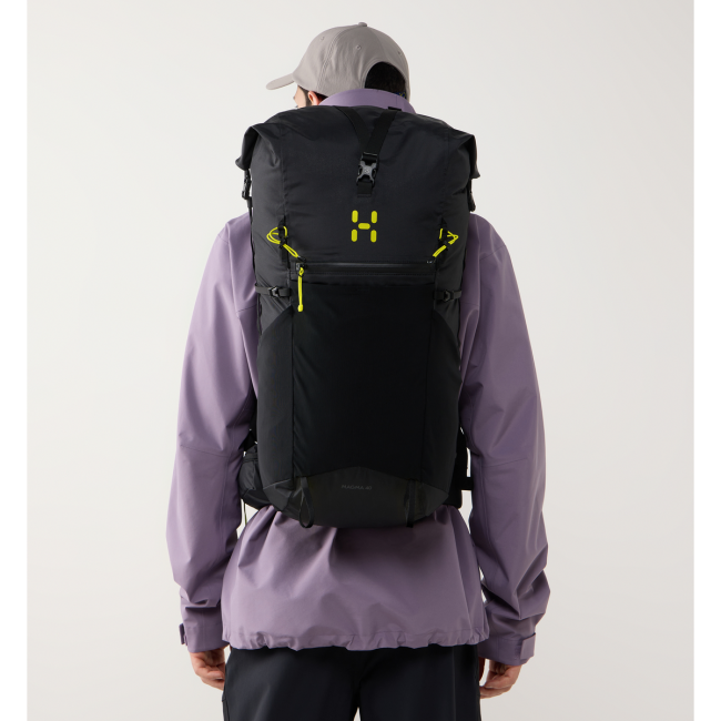 Haglöfs Magma Rolltop 40 WR – Rucsac rolltop 40 L rezistent la apă - Negru True Black