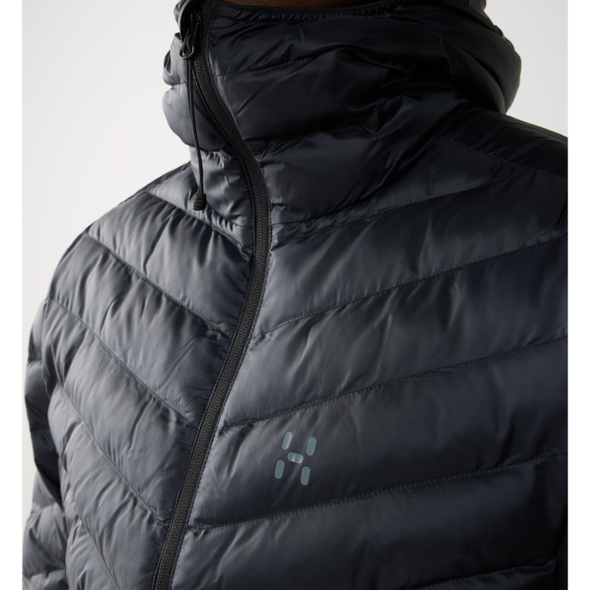 Haglöfs Särna Mimic II Hood – Geacă izolată Mimic Gold cu glugă - Negru True Black