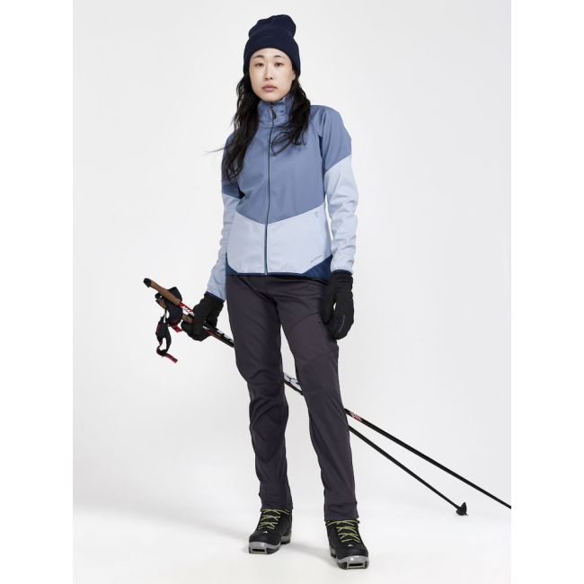 Craft Glide Jacket W – Geacă softshell de schi fond - Albastru deschis