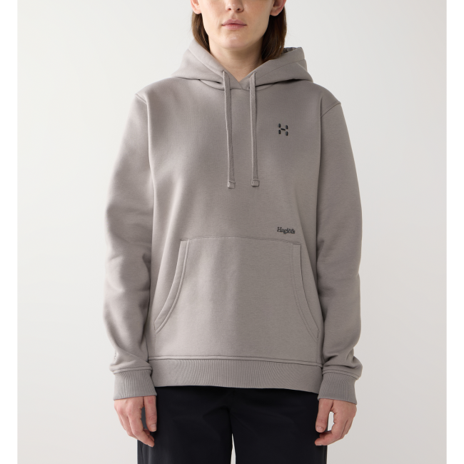 Haglöfs Hoodie W – Hanorac din bumbac organic - Gri Stone Brick