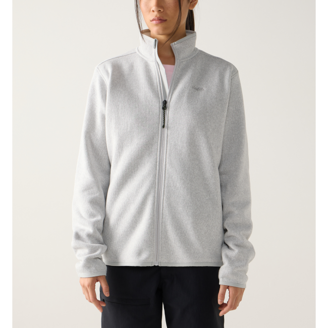 Haglöfs Swook II Mid Jacket W – Geacă fleece strat intermediar - Gri Stone Grey/Soft White