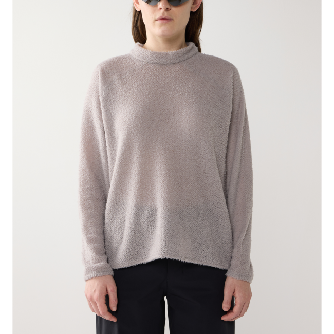 Haglöfs Vara Alpha Sweater W – Bluză tehnică strat intermediar - Gri Stone Brick