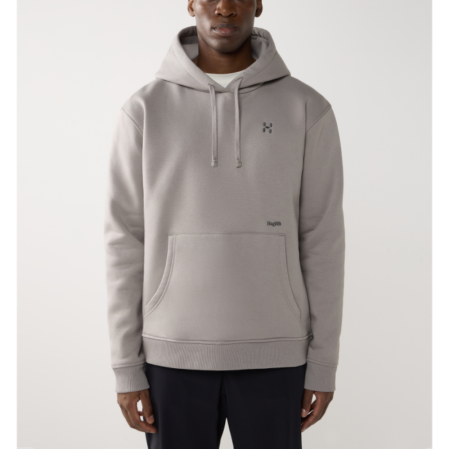 Haglöfs Hoodie – Hanorac din bumbac organic - Gri Stone Brick