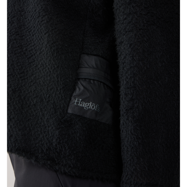 Haglöfs Vara Alpha Sweater W – Bluză tehnică strat intermediar - Negru True Black