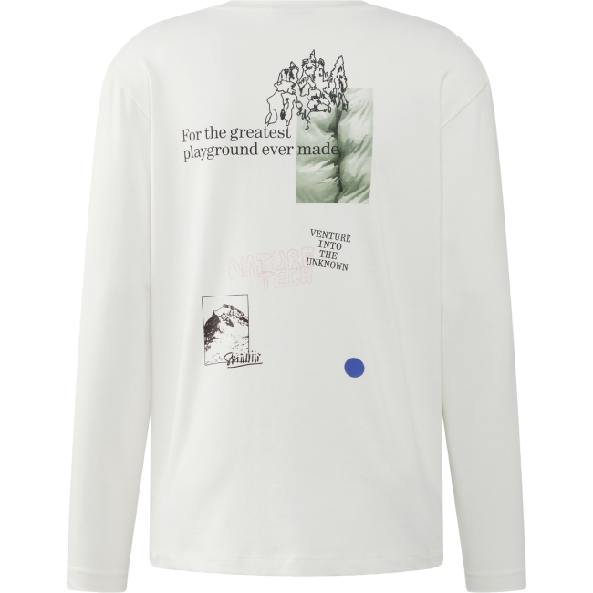 Haglöfs LS Tee – Bluză din bumbac organic - Alb Soft White 3