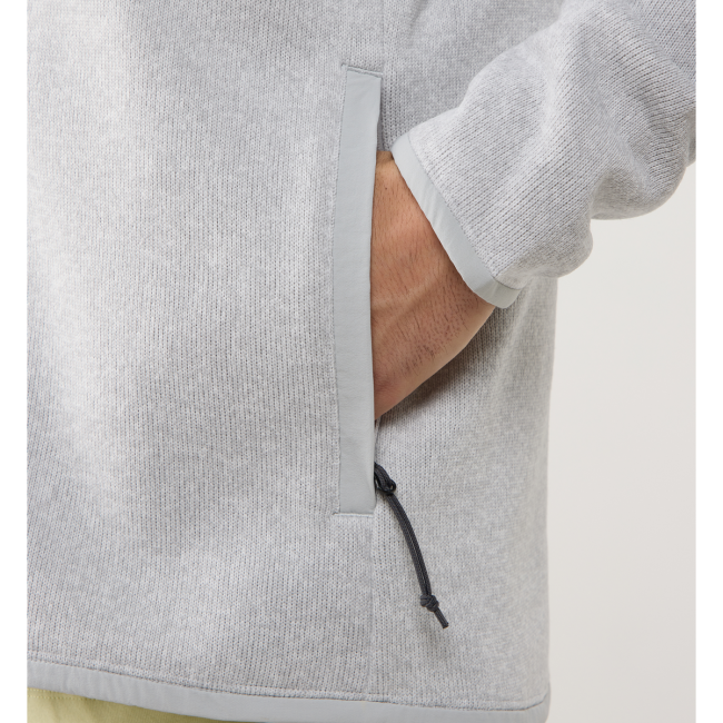 Haglöfs Swook II Mid Jacket – Geacă fleece strat intermediar - Gri Stone Grey/Soft White