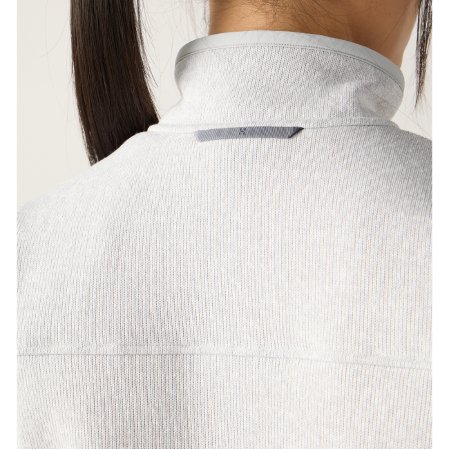 Haglöfs Swook II Mid Jacket W – Geacă fleece strat intermediar - Gri Stone Grey/Soft White