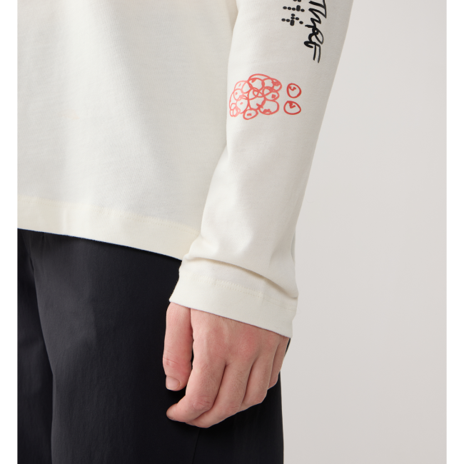 Haglöfs LS Tee W – Bluză din bumbac organic - Alb Soft White 3