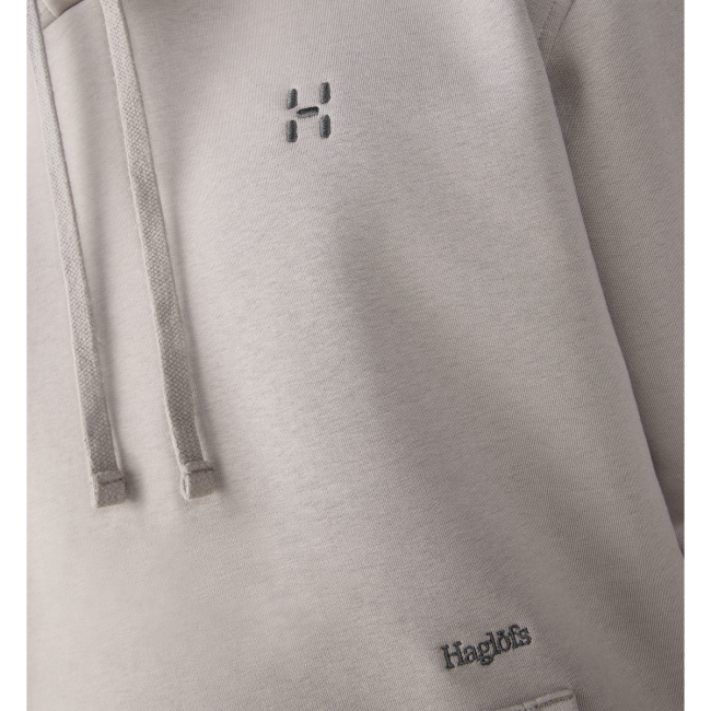 Haglöfs Hoodie – Hanorac din bumbac organic - Gri Stone Brick