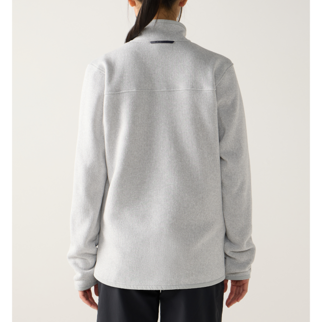 Haglöfs Swook II Mid Jacket W – Geacă fleece strat intermediar - Gri Stone Grey/Soft White