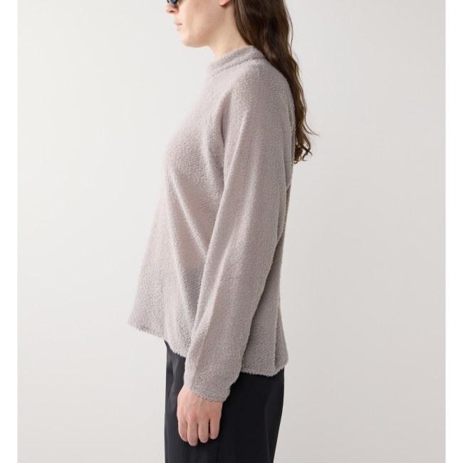 Haglöfs Vara Alpha Sweater W – Bluză tehnică strat intermediar - Gri Stone Brick