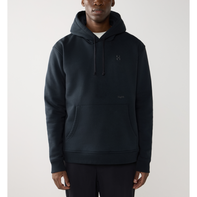 Haglöfs Hoodie – Hanorac din bumbac organic - Negru True Black
