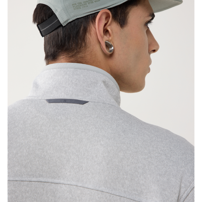 Haglöfs Swook II Mid Jacket – Geacă fleece strat intermediar - Gri Stone Grey/Soft White