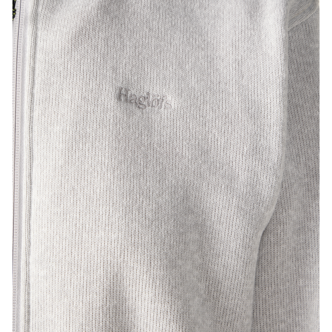 Haglöfs Swook II Mid Jacket W – Geacă fleece strat intermediar - Gri Stone Grey/Soft White