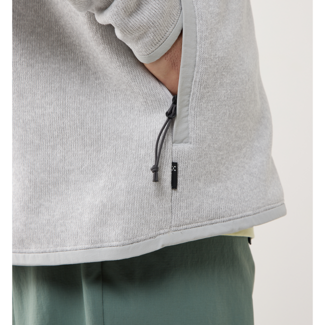 Haglöfs Swook II Mid Jacket – Geacă fleece strat intermediar - Gri Stone Grey/Soft White