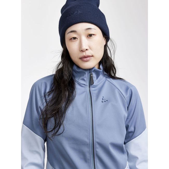 Craft Glide Jacket W – Geacă softshell de schi fond - Albastru deschis