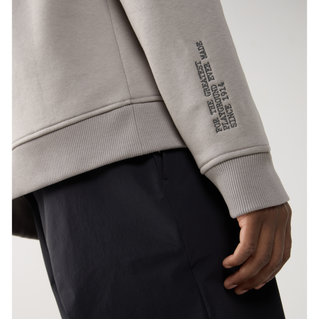 Haglöfs Hoodie – Hanorac din bumbac organic - Gri Stone Brick