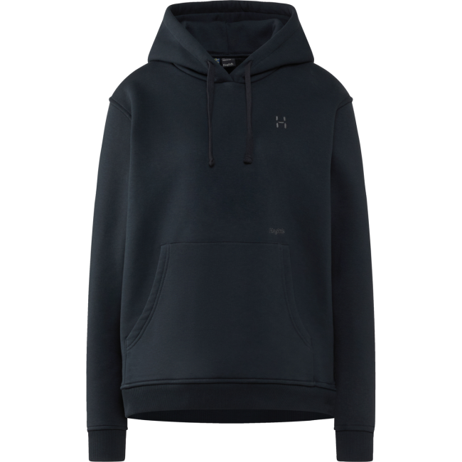Haglöfs Hoodie W – Hanorac din bumbac organic - Negru True Black