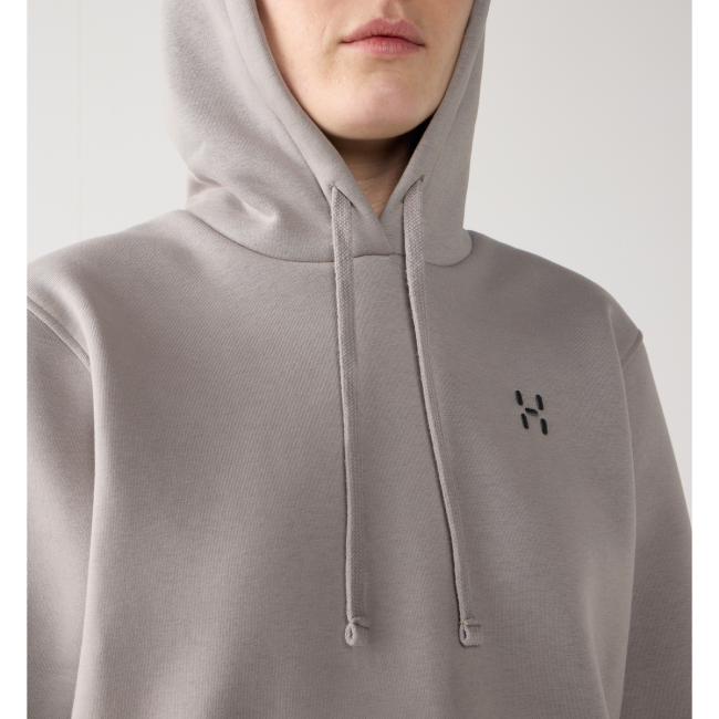 Haglöfs Hoodie W – Hanorac din bumbac organic - Gri Stone Brick