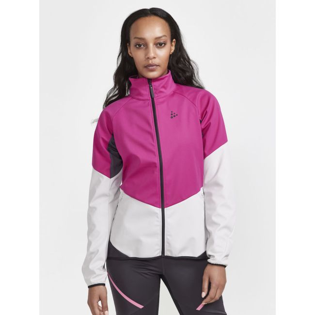 Craft Glide Jacket W – Geacă softshell de schi fond - Roz cu alb