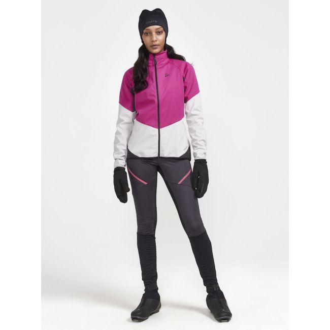 Craft Glide Jacket W – Geacă softshell de schi fond - Roz cu alb