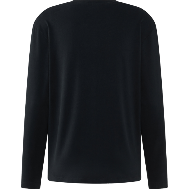 Haglöfs LS Tee – Bluză din bumbac organic - Negru True Black 1