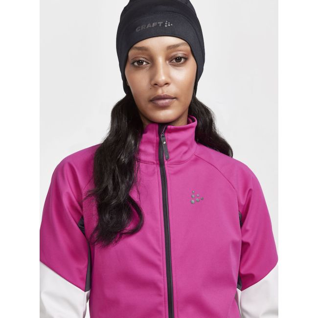 Craft Glide Jacket W – Geacă softshell de schi fond - Roz cu alb