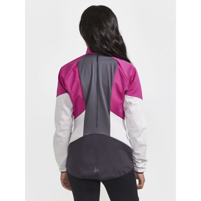 Craft Glide Jacket W – Geacă softshell de schi fond - Roz cu alb