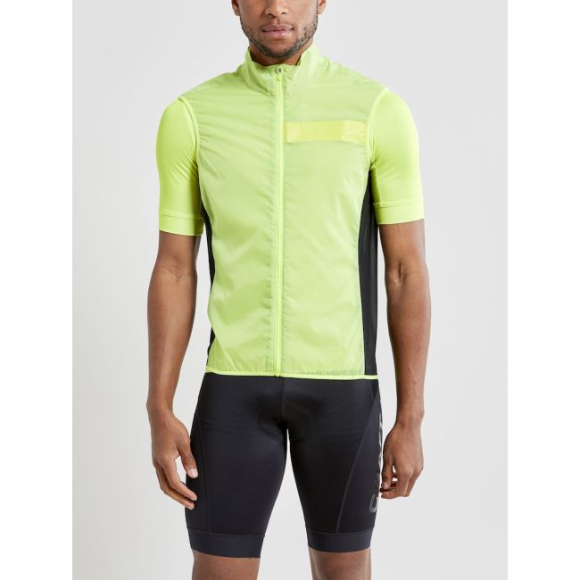 Craft ADV Essence Light Wind Vest – Vestă de vânt ultraușoară de ciclism - Galben