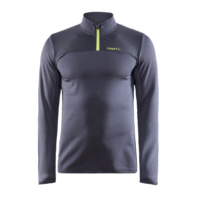 Craft Core Gain Midlayer – Bluză strat intermediar cu fermoar scurt - Gri