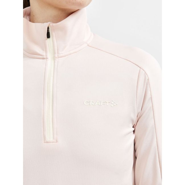 Craft Core Gain Midlayer W – Bluză strat intermediar cu fermoar scurt - Roz